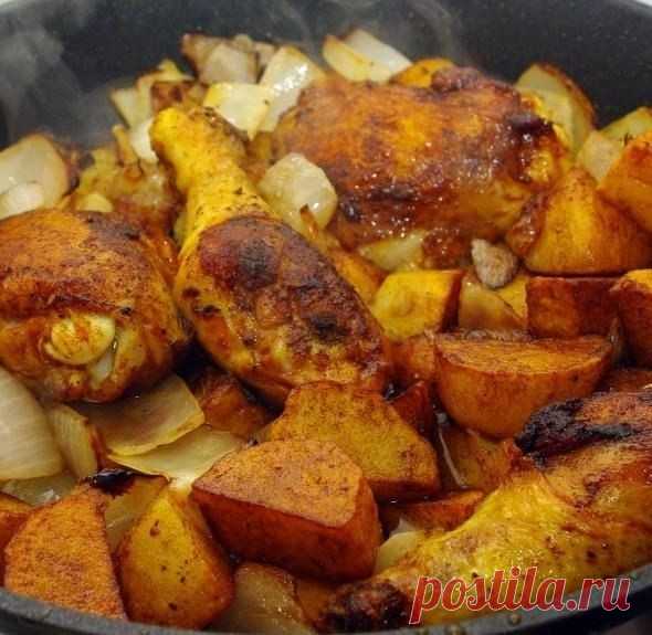 Как приготовить софрито: курица с картошкой и луком - рецепт, ингридиенты и фотографии