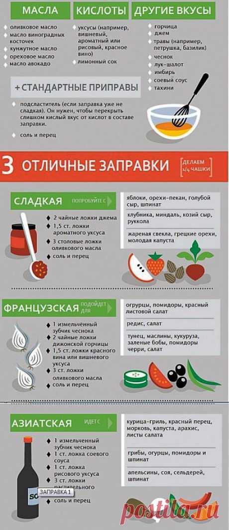 (+1) тема - Заправка салата | Полезные советы