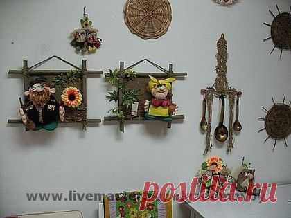 Купить Коллажи Что за кума! и Кумэ дорогой! - казаки, плетень, кубань, текстильная кукла