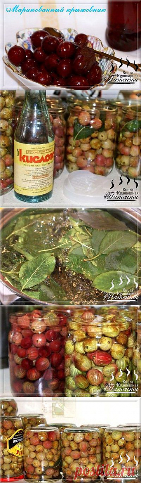 Маринованный крыжовник (пошаговый фото рецепт) » &quot;Патенти&quot; - кулинарная книга