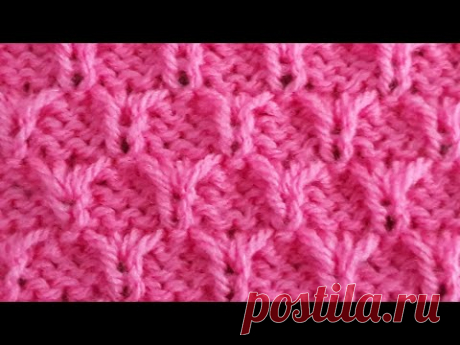 Ажурный узор спицами для джемпера, жилета,кофточки, свитера.