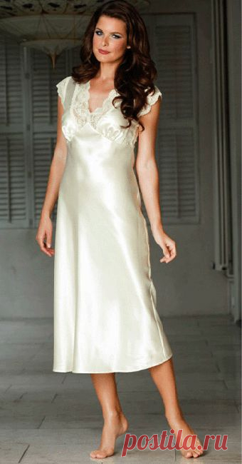 Выкройка длинной ночной сорочки.