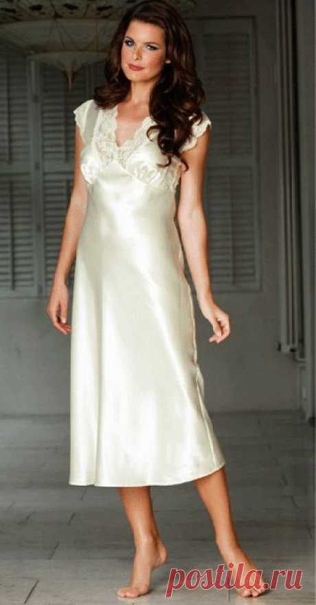 Выкройка длинной ночной сорочки.