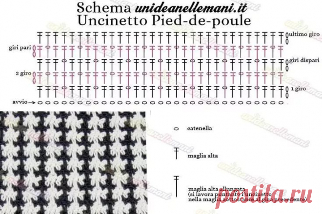 гусиная лапка крючком схема: 2 тыс изображений найдено в Яндекс.Картинках