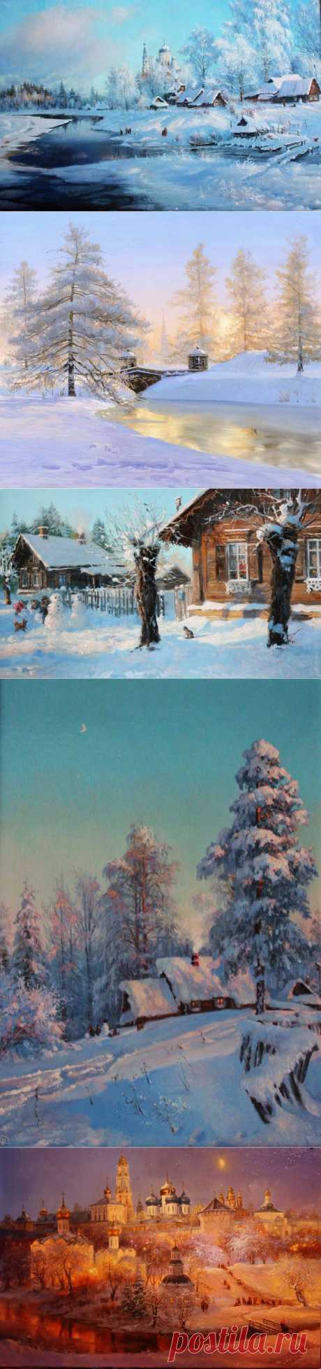 Художник Владимир Жданов.Зима....