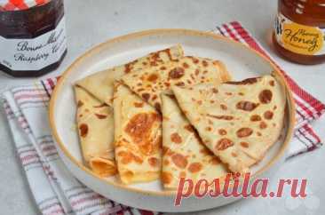 Нежные блины из рисовой муки — Домашняя кулинария