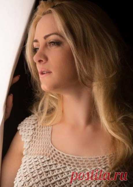 Узор Крокодиловая кожа крючком