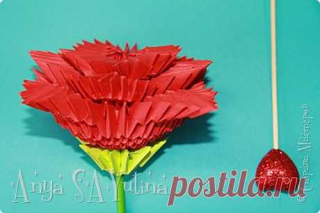 Роза Из Модулей Видеоурок | Страна Мастеров