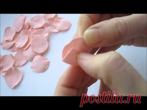 Мастер класс "РОЗА ИЗ ФОАМИРАНА" (цветы своими руками)