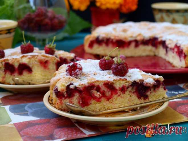 Малиновая шарлотка