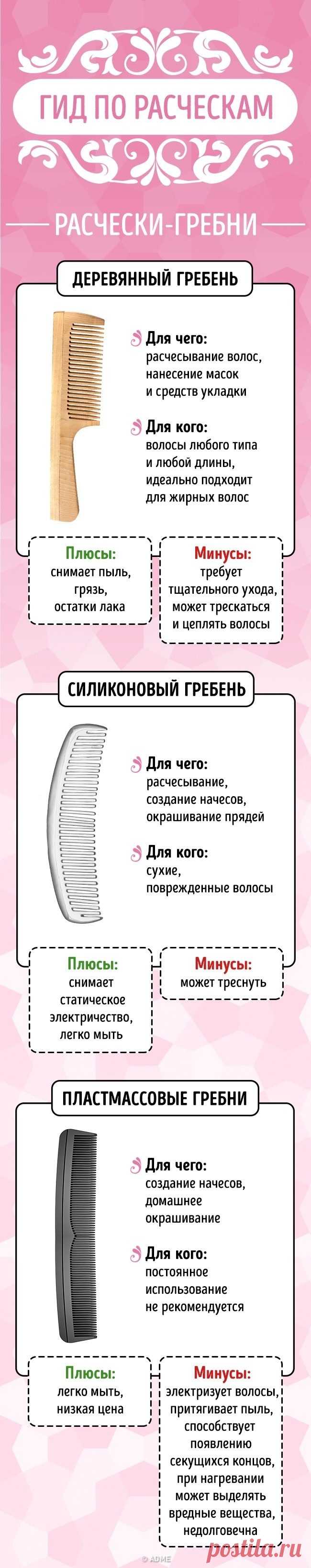 Подбираем правильную расческу для вашего типа волос / Все для женщины
