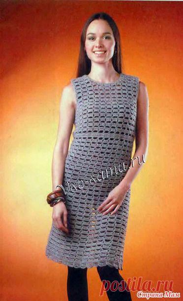 Платье "Натюрель" - Все в ажуре... (вязание крючком) - Страна Мам