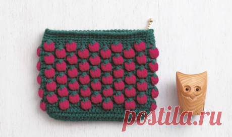 Punto Fresa de Crochet Tutorial-Patrón - Mil Ideas en Crochet