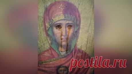 В Тульской области замироточила старинная икона "Знамение" 30 лет назад на чердаке заброшенного дома её нашёл местный житель.