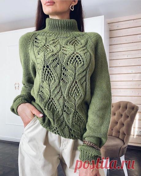 Sweter raglanowy z japońskimi drutami