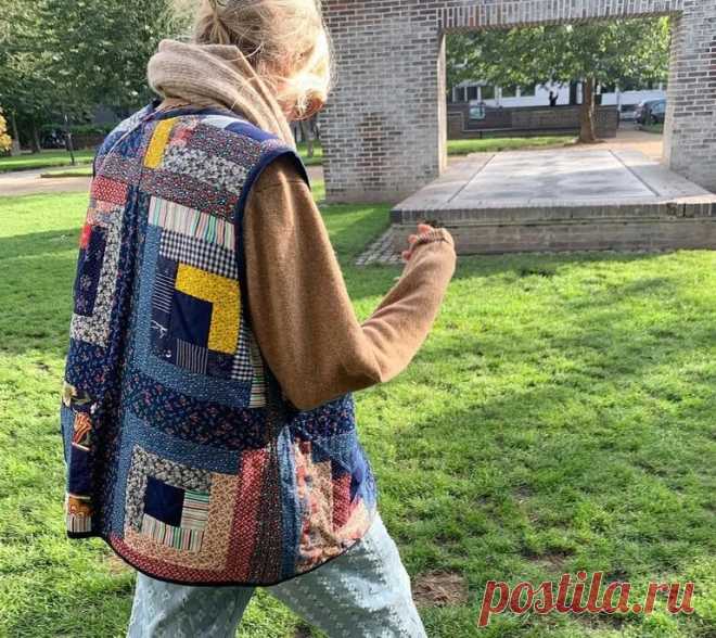 Модный акцент: Жилеты в стиле пэчворк для вашего гардероба | Лоскуток к лоскутку | Дзен
