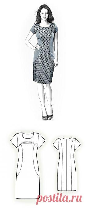 4290 ПЛАТЬЕ С КОКЕТКОЙ