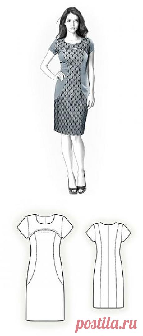 4290 ПЛАТЬЕ С КОКЕТКОЙ