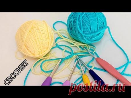 Ого! Посмотрите, какая красивая вещь! Самая милая идея из обрезков пряжи! Вязание крючком