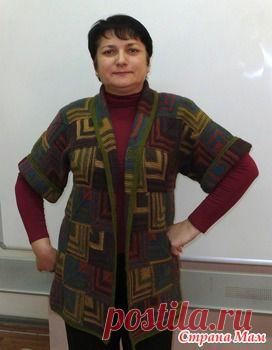 Жакет "Мозаика", спицами - Вяжем вместе он-лайн - Страна Мам