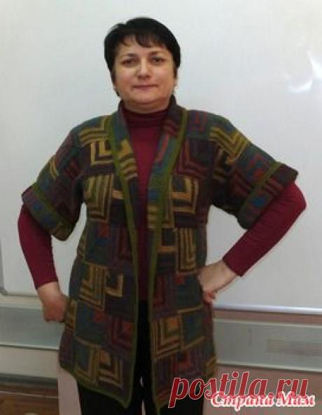 Жакет &quot;Мозаика&quot;, спицами - Вяжем вместе он-лайн - Страна Мам