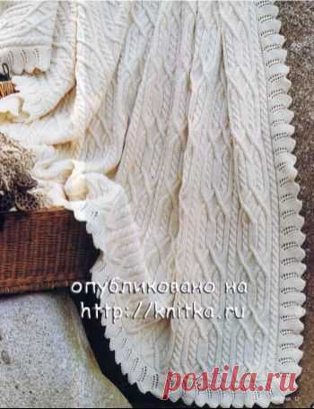 Вязание пледа спицами. Схема пледа, описание, бесплатно на Knitka.ru - № 3. knitka.ru - схемы для вязания спицами