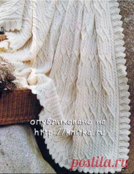 Вязание пледа спицами. Схема пледа, описание, бесплатно на Knitka.ru - № 3. knitka.ru - схемы для вязания спицами