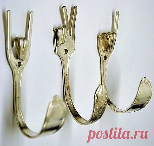 Крючки из вилок?!! А почему бы и нет!!!