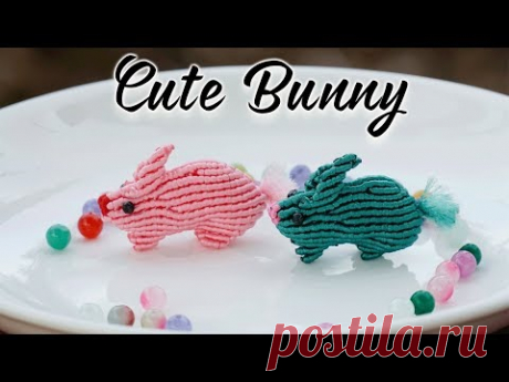 Make some cute bunny with this step by step macrame tutorial - Hướng dẫn thắt dây con thỏ