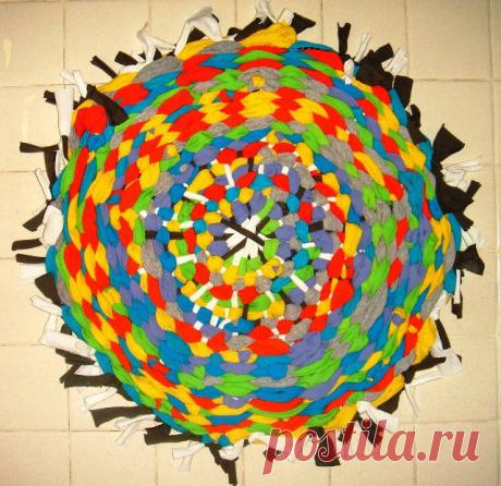 Плетение коврика на хулахупе