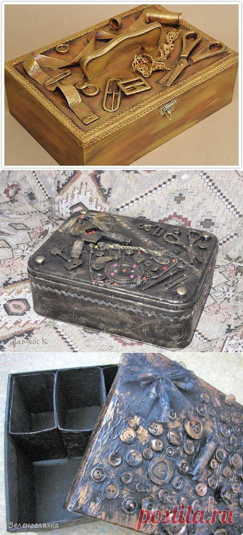 Шкатулка для рукоделия в стиле стимпанк - видео МК
