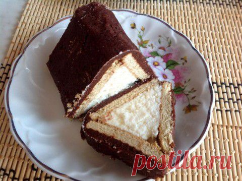 Творожный торт "Домик" без выпечки | Банк кулинарных рецептов