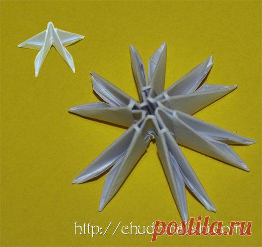 Мастер класс по модульному оригами снежинка | Развитие детей, модульное оригами, оригами, квиллинг, поделки своими руками "Чудо малыши"