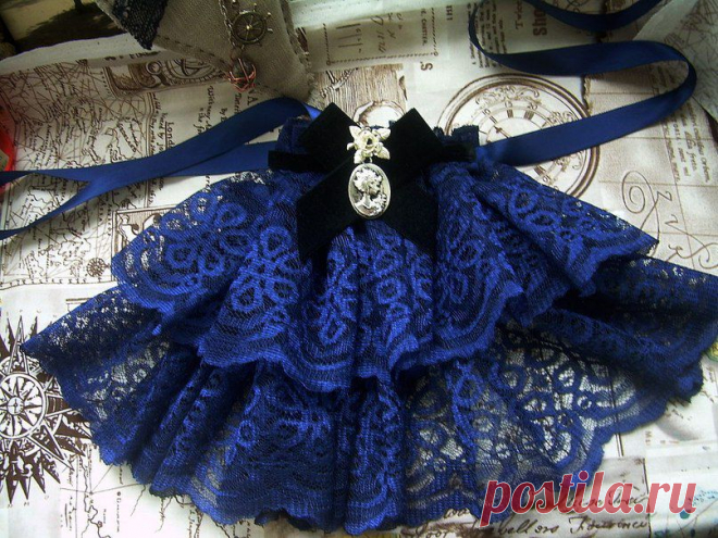 Накладные воротнички. Ручная работа.