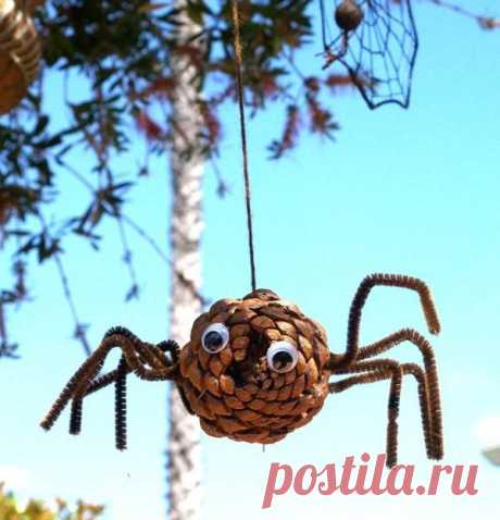 Оригинальные осенние поделки из природных материалов