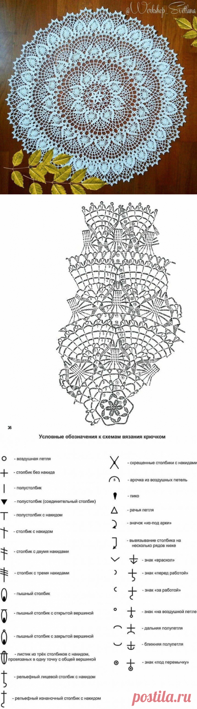 Изумительная салфетка крючком — DIYIdeas