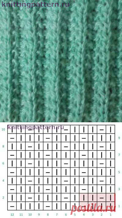 Вязание спицами виды резинок Граненая резинка