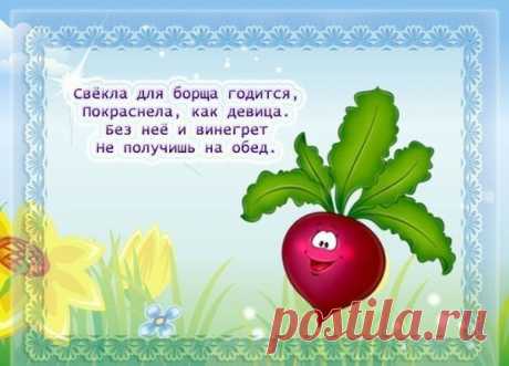 Стихи про овощи