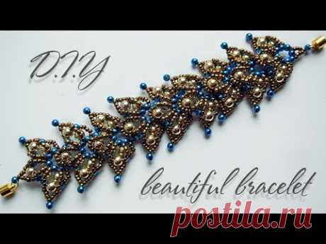 Bracelet! How to make bracelets! Beaded Bracelet Tutorial! Thanks for watching!The size of the materials in the video! Our group https://vk.com/blackpearl07