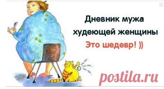 Дневник мужа худеющей женщины. Это шедевр! Я, конечно, всё понимаю. И стремление всех дамочек, в том числе и моей любимой, стать ещё лучше, чем они есть на самом деле. Но вот их маниакальное