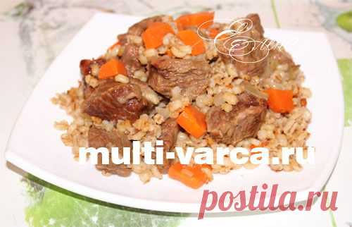 Плов из перловки в мультиварке