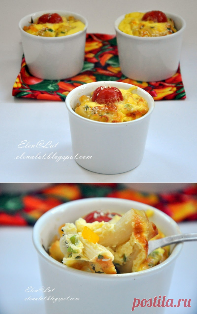 Sweet and not Sweet: Фриттата с макаронами и болгарским перцем