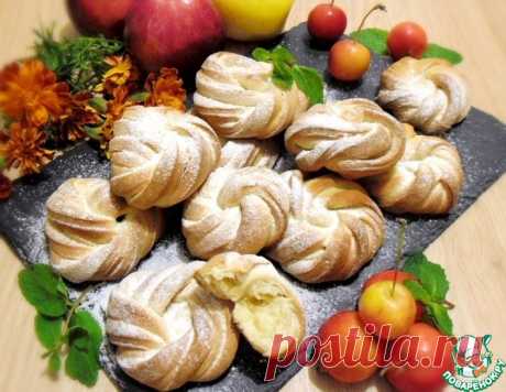 Булочки песочные с яблоками – кулинарный рецепт