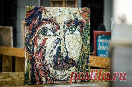 Картина Абстрактный портрет мужчины Масло, холст Современная живопись Екатерина Лебедева художник в 2025 г | Картины, Современная живопись, Портреты мужчин