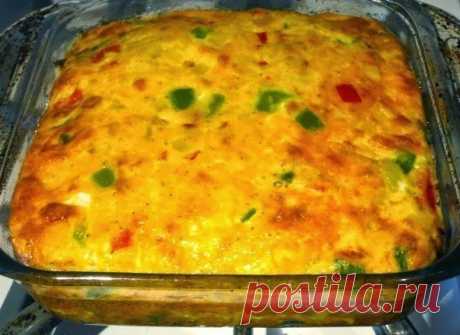 Как приготовить омлет по-денверски, запеченный в духовке. - рецепт, ингредиенты и фотографии