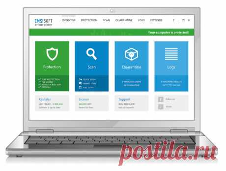 Emsisoft Internet Security - Emsisoft Anti-Malware и Emsisoft Online Armore Firewall в одном интерфейсе - мощная защита!