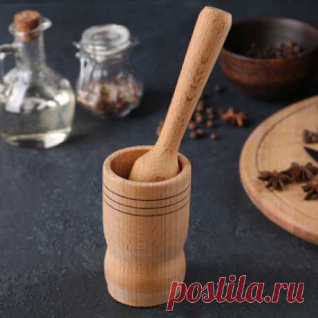 Ступка с пестиком, бук, 23×10×10 см Цена: 260.00 руб. Закажите прямо сейчас!