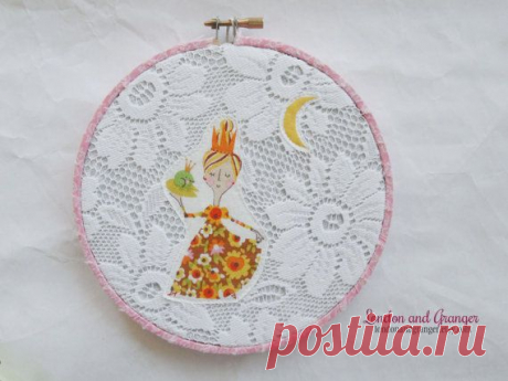 Once Upon a time 6 Hoop Art READY TO SHIP by LondonandGranger