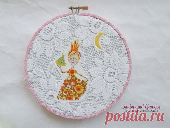 Once Upon a time 6 Hoop Art READY TO SHIP by LondonandGranger