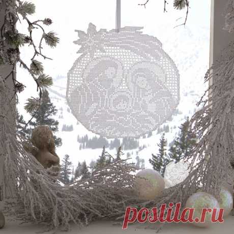 Схема вязания филе вертеп крючком